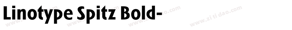 Linotype Spitz Bold字体转换